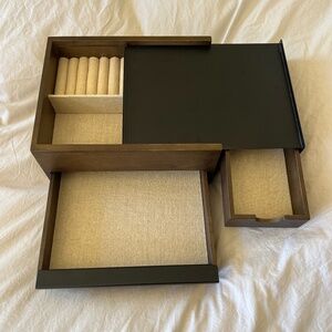 Umbra Stowit Jewelry Box, Large, Walnut